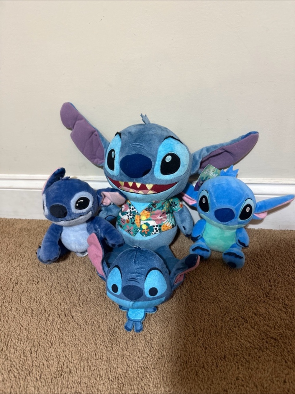 Stitch Disney Plush Lot Lilo And Stitch Stuffed Animal Hawaiian Shirt